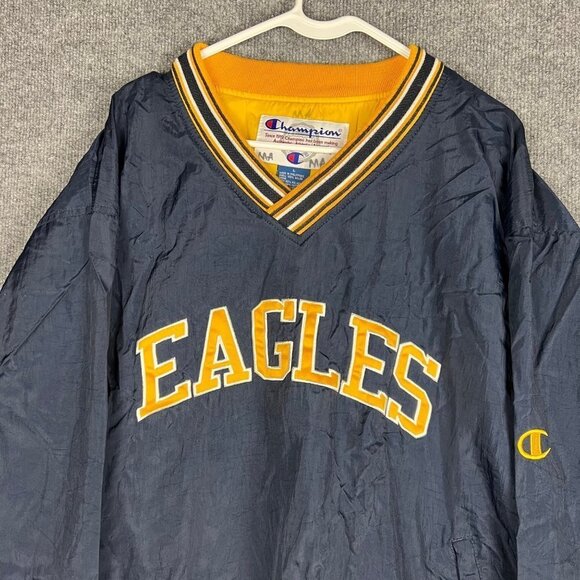 VINTAGE CHAMPION MEN"S EAGLES TEAM WINDBREAKERS‎ SIZE LARGE JACKET - Picture 2 of 9